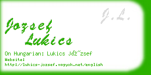 jozsef lukics business card